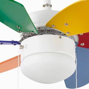 FARO BARCELONA Stropní ventilátor Palao s osvětlením, multicolour