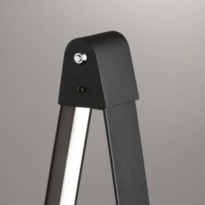 FISCHER & HONSEL LED stojací lampa Fenga dotykový stmívač CCT černá