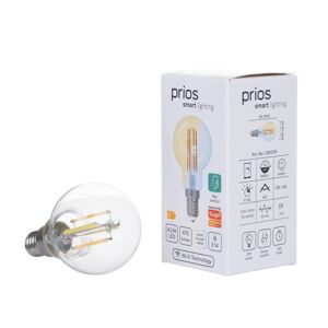 PRIOS Prios LED kapka E14 4,2W WLAN CCT čirá, 3ks