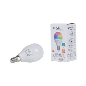 PRIOS Prios LED kapka E14 4,9W CCT RGB, sada 2ks