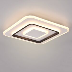 Reality Leuchten LED stropní světlo Jora hranaté 39 x 39 cm