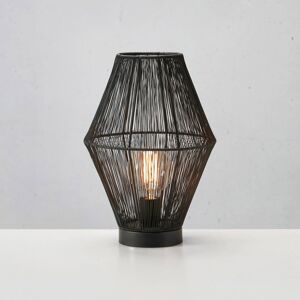 Markslöjd Stolní lampa Casa s kovovým stínidlem, černá