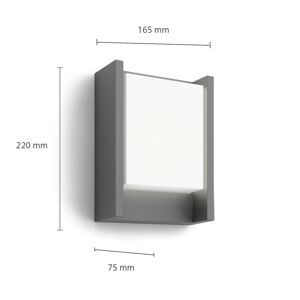 Philips Venkovní nástěnné svítidlo Philips LED Arbour UE, 1 světlo 2 700 K