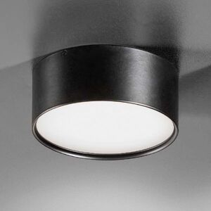 Jednoduché LED stropní svítidlo Mine, černé 14 cm