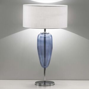 Stolní lampa Show Ogiva 82 cm modrý skleněný prvek