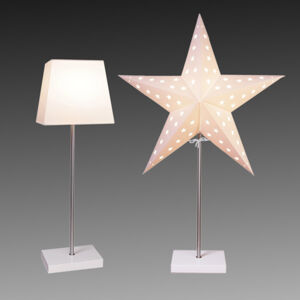 STAR TRADING Světlo Combi Pack - hvězda a stínidlo - bílá