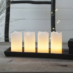 STAR TRADING 4 ks balení Candle LED svíčky dálkový ovladač bílá