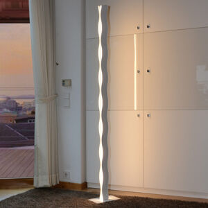 Eco-Light LED stojací lampa Wave bílá