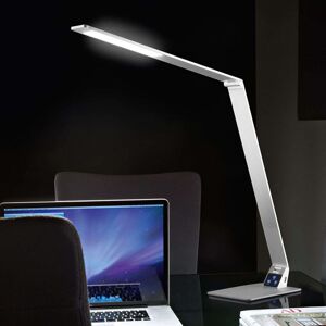 Fabas Luce Plochá stolní pracovní LED lampa Wasp z hliníku