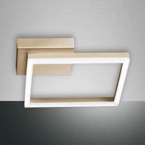 Fabas Luce LED stropní světlo Bard, 45x45cm, matná zlatá