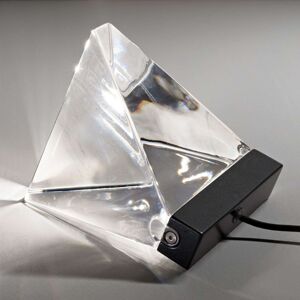 Fabbian Tripla stolní lampa LED křišťál antracit