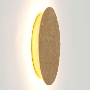 Holländer Meteor LED nástěnné světlo, Ø 19 cm, zlaté