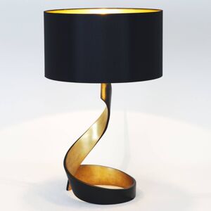 J. Holländer Stolní lampa Vortice, černo-zlatá