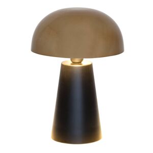 J. Holländer Stolní lampa Fungo, ušlechtilý design, černá/zlatá