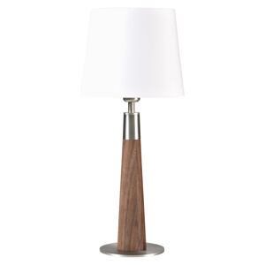 HerzBlut HerzBlut Conico stolní lampa bílá, ořech, 58cm