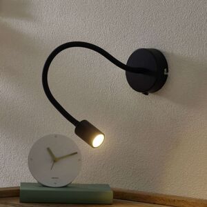 Ideallux Flexibilní nástěnné LED světlo Focus, černé