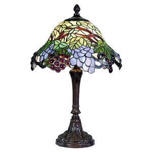 Clayre&Eef Pestrá stolní lampa Lotta v Tiffany stylu