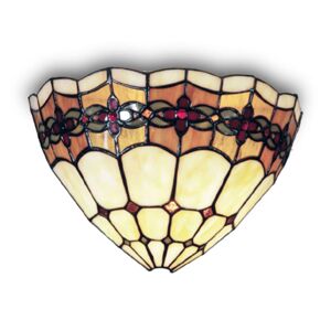 Clayre&Eef Nástěnné světlo Weena v dekoru Tiffany