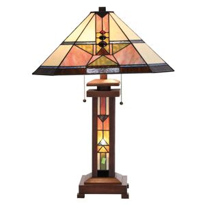 Clayre&Eef Stolní lampa Leondra v Tiffany stylu