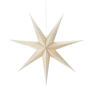 Markslöjd LED závěsná hvězda Blank, baterie, Ø 75cm, zlatá