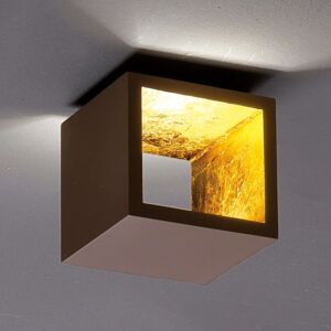 ICONE Cubò LED stropní svítidlo, 10 W, hnědé/zlaté
