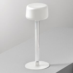 OleV OLEV Tee designová stolní lampa s baterií, bílá