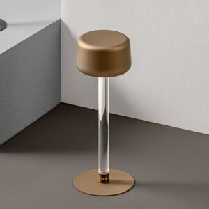 OleV OLEV Tee designová stolní lampa s baterií, zlatá