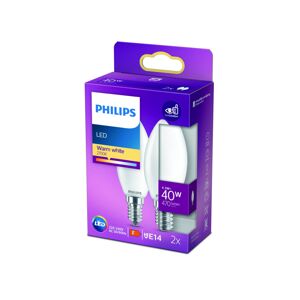 Philips Philips LED svíčka B35 E14 4,3W 2 700K opál 2 ks