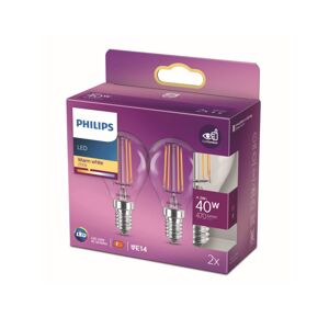 Philips Philips LED žárovka E14 4,3W P45 Filament 2700K 2k
