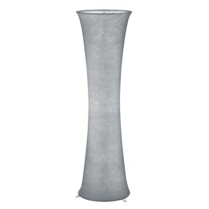 Náladová textilní stojací lampa Gravis v šedé