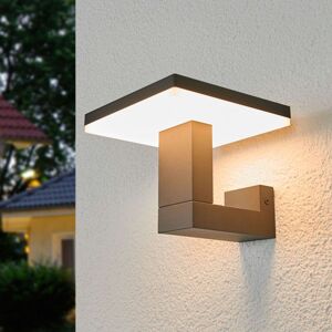 Lucande Venkovní nástěnné LED světlo Olesia, hranatý tvar