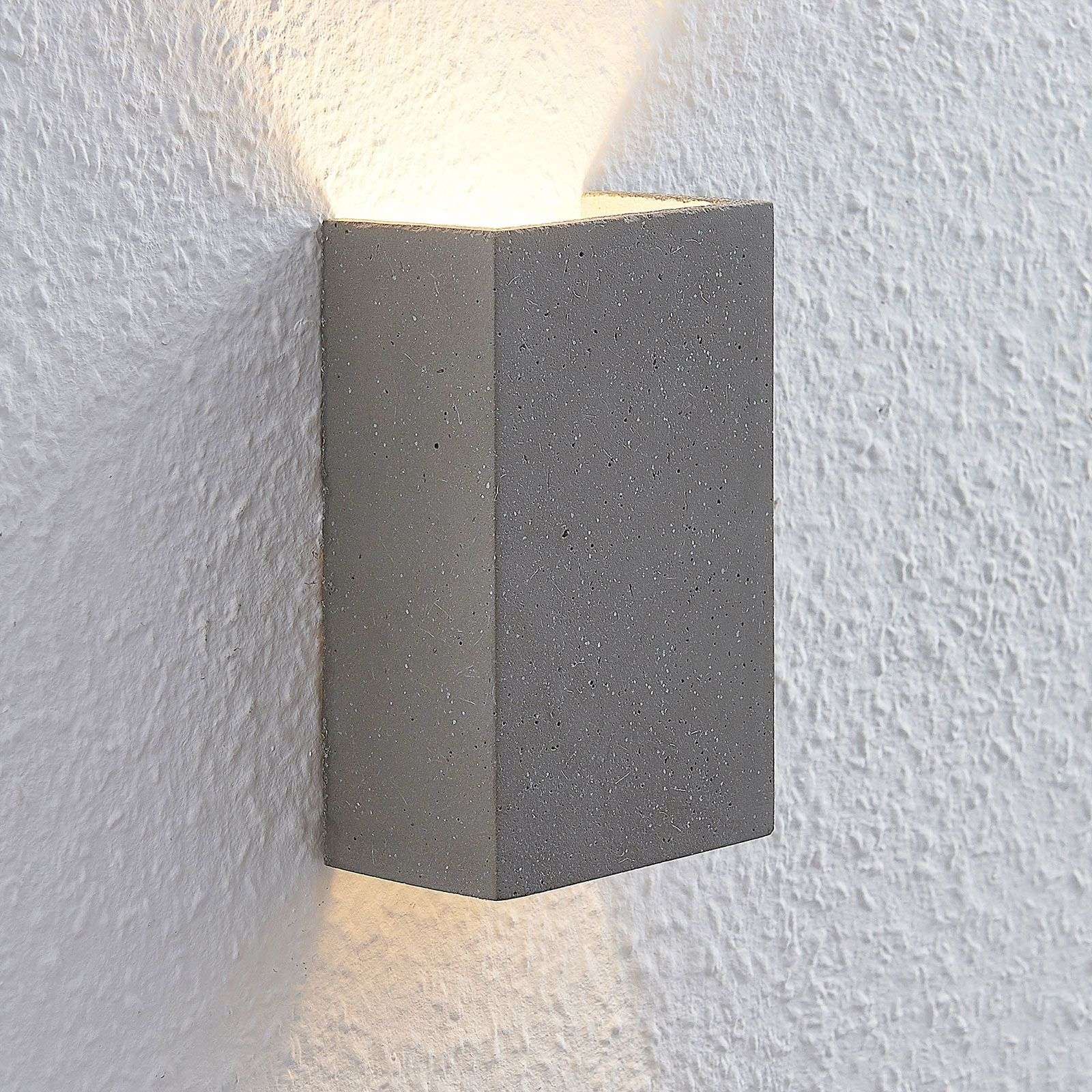 Lindby Lindby Albin LED nástěnné svítidlo beton