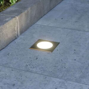 Lucande Doris - LED zemní zápustný reflektor, hranatý tvar