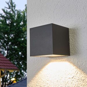 Lucande Merjem - LED venkovní nástěnné svítidlo tmavě šedé