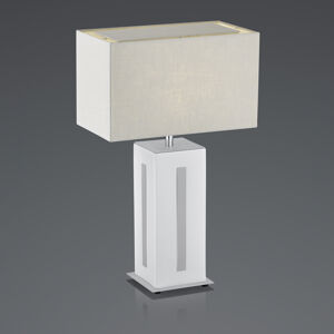 BANKAMP BANKAMP Karlo stolní lampa bílá/šedá, výška 56cm