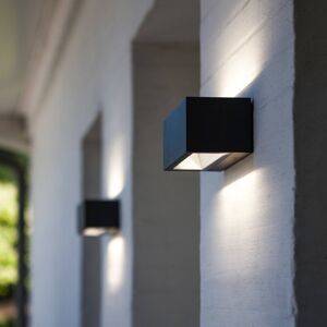 Eco-Light LED venkovní nástěnné světlo Gemini černá 22 cm