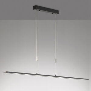 FISCHER & HONSEL LED závěsné světlo Metz TW, CCT, délka 160cm černá