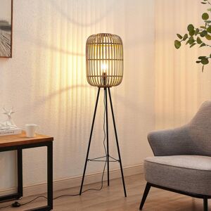 Lindby Lindby Canyana stojací lampa z ratanu, přírodní